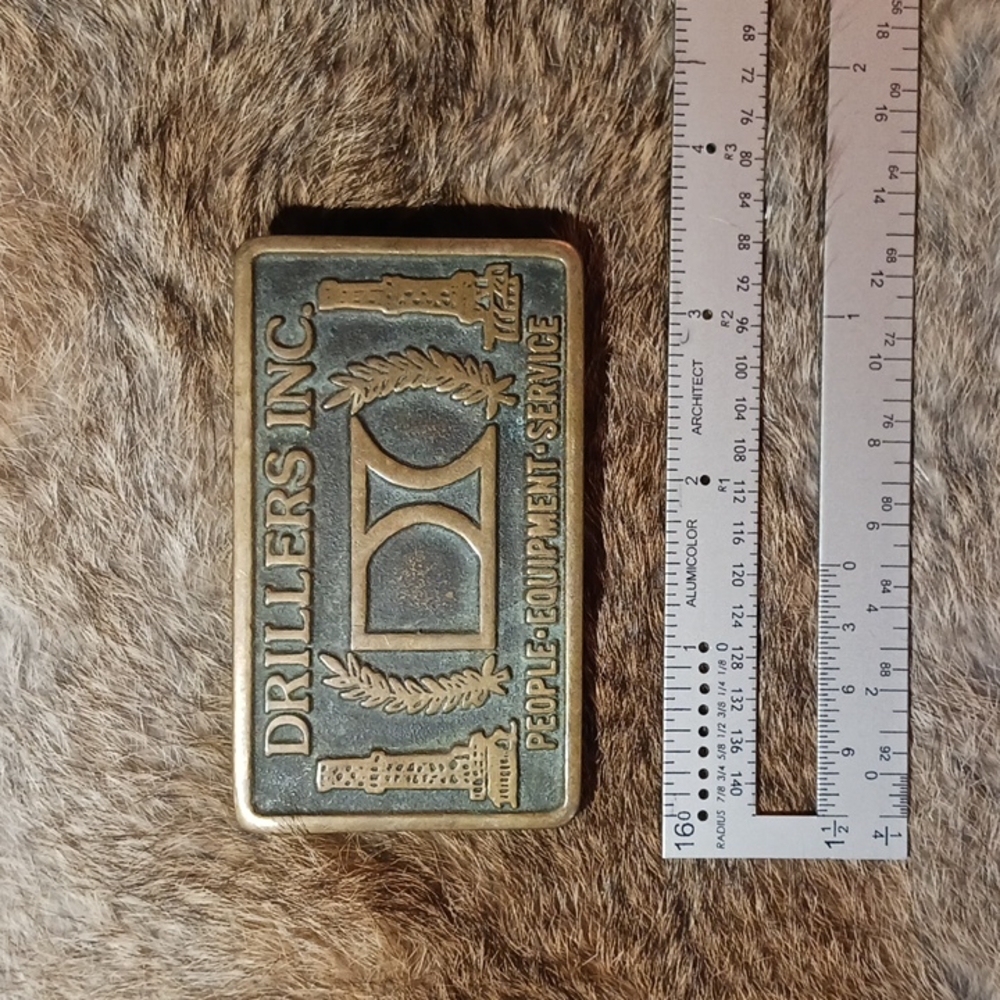Vintage drillers inc. belt buckle